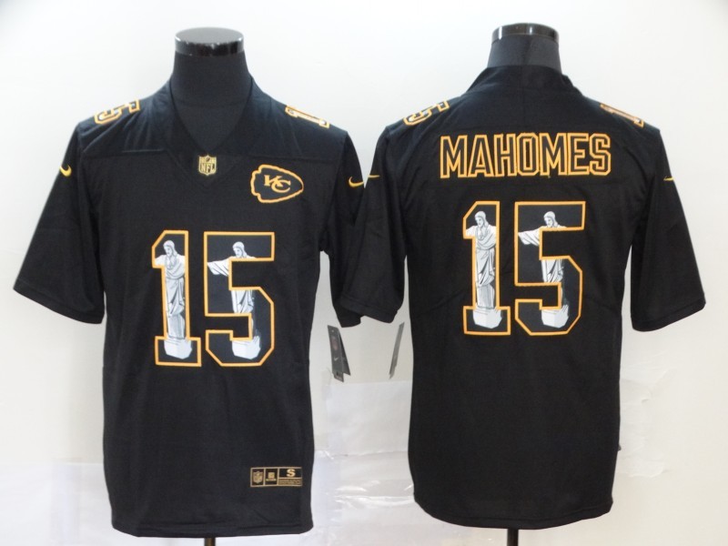 2022 Men Kansas City Chiefs #15 Patrick Mahomes Nike black limited NFL Jersey